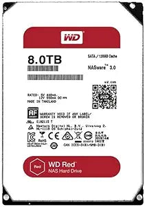 Western Digital WD80EFZX 8TB Red NAS Hard Drive