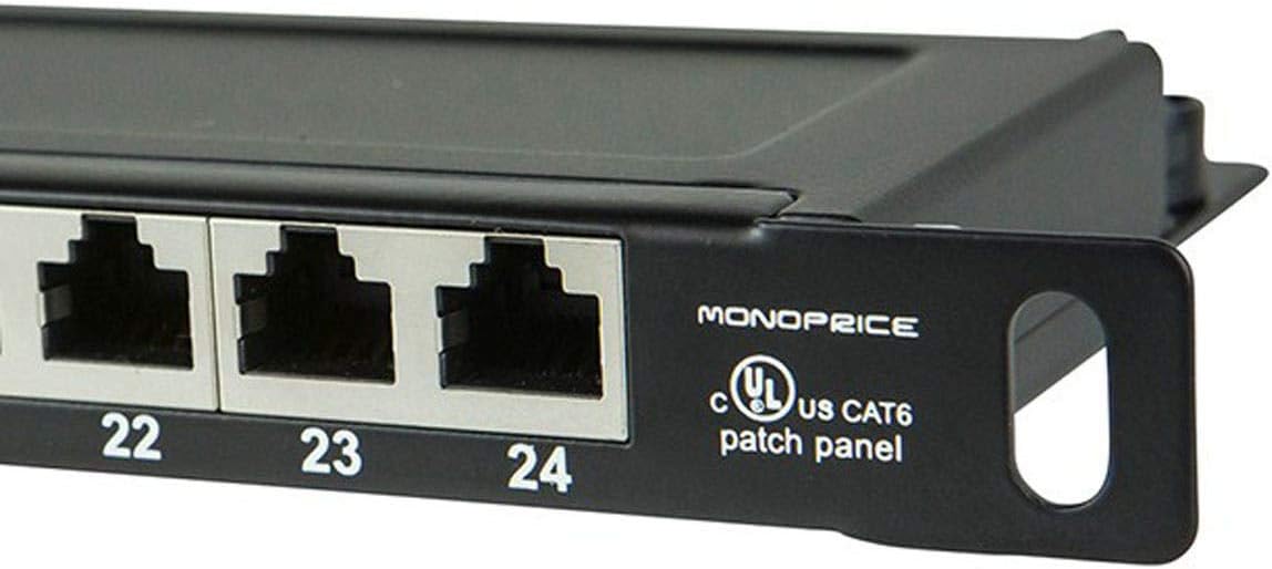 Monoprice Half-U UTP Cat5e 24-Port Patch Panel