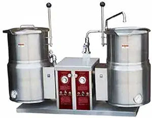 Crown EC-12TW-2 Electric Tilting Kettles - Twin 12 Gallon — main product image