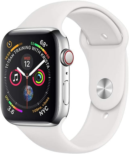 Apple Watch Series 4: (GPS + Cellular, 40mm) Stainless Steel (Renewed)