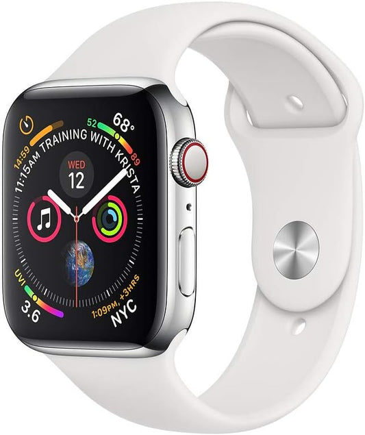 Apple Watch Series 4: (GPS + Cellular, 40mm) Stainless Steel (Renewed)