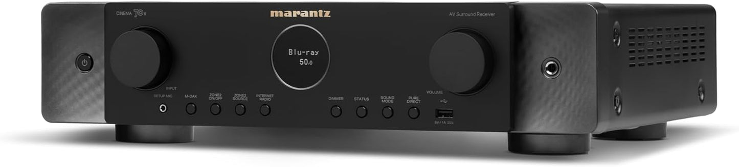 Marantz CINEMA 70S 7.2-Ch 8K AV Receiver - Dolby Atmos, HEOS