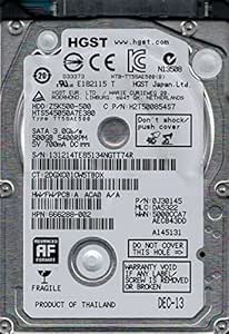 Western Digital HTS545050A7E380 500GB HGST 2.5" Hard Drive
