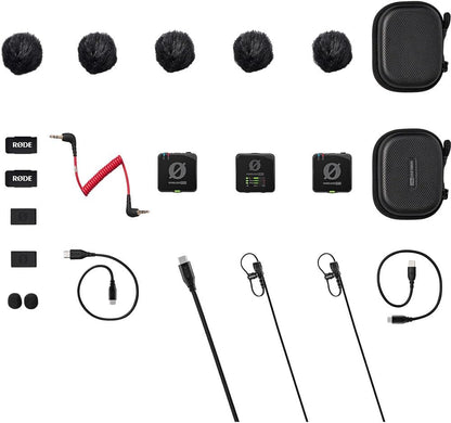 Rode WIPRO Wireless Microphone System - Lavaliers, Cleaner Bundle