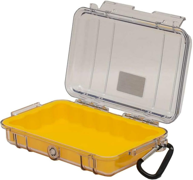 Pelican 1040 Micro Case - Yellow/Clear Waterproof Protector — main product image