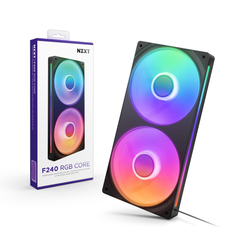 NZXT RF-U24HF-B1 F240 RGB Core Liquid Cooler - 240mm Black