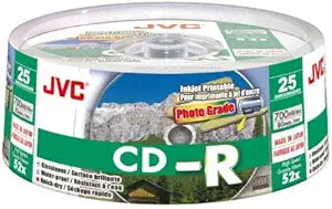 JVC CDR80 Premium Grade 700MB Recordable CD - 25 Pack