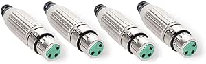 Switchcraft AAA3FZ 3-Pin XLR Female Mic Connector (4-Pack) — main product image