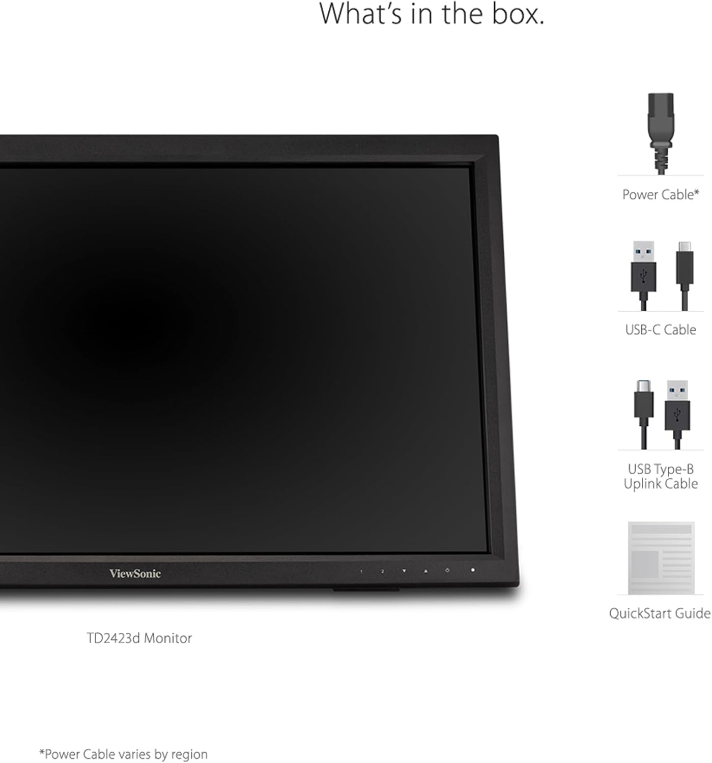 ViewSonic TD2423D - 24" Touch Screen Monitor - 1080p, HDMI, DisplayPort
