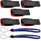SanDisk SDCZ50-032G-5PK-LAN Cruzer Blade 32GB USB 2.0 Flash Drive 5-Pack