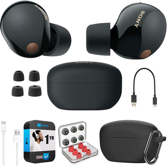 Sony E3SNWF1000XM5B Noise Canceling Earbuds Bundle