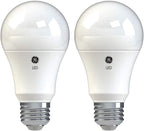 GE 37025 Basic LED A19 Light Bulbs - 100 Watt - 2 Pack