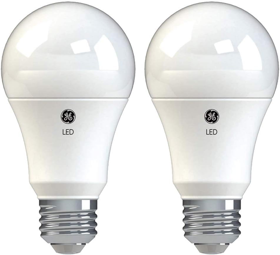 GE 37025 Basic LED A19 Light Bulbs - 100 Watt - 2 Pack