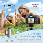 Vrllinking Dual-Slot USB-C and USB-A Memory Card Reader