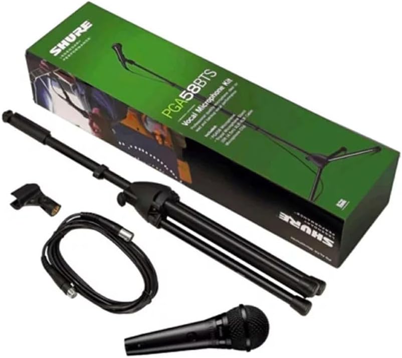 Shure PGA58BTS Vocal Microphone Kit with Stand & Cable