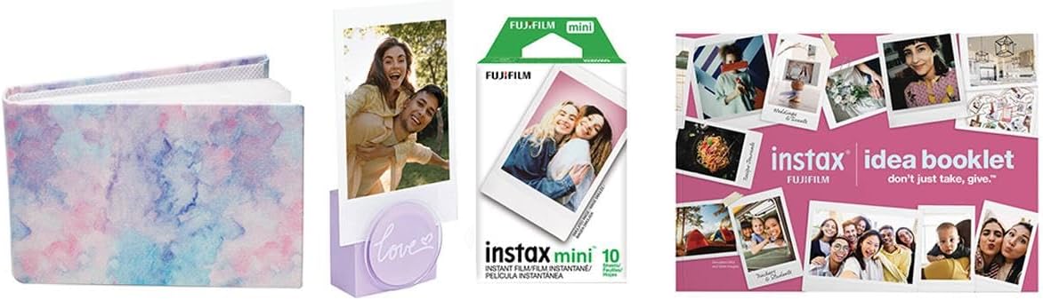 Fujifilm FJFMINI12HBBL Instax Mini 12: Blue Holiday Bundle, Instant Camera