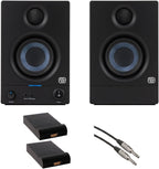PreSonus ERIS 3.5 Gen 2 Desktop Speakers Bundle - 50W Powered Monitors