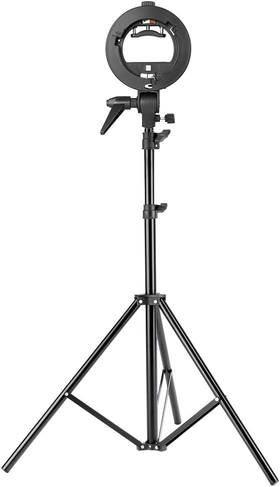 Neewer 90089494 S-Type Bracket & 75" Light Stand Kit