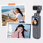 VELATEMOR 4K Body Camera with 330-Degree Tracking Mount