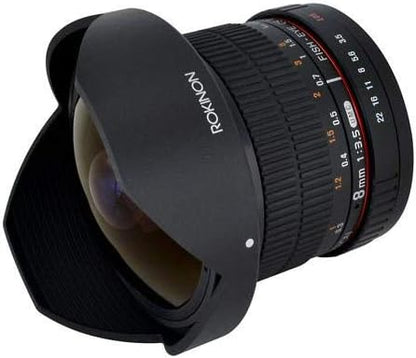 Rokinon HD8M-C 8mm f/3.5 Fisheye Lens for Canon