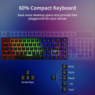 Newmen GM682 60% Wired Mechanical Gaming Keyboard