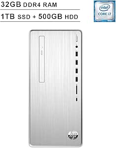 HP Pavilion Desktop i7-8700 32GB RAM 1TB SSD + 500GB HDD — main product image