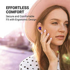 TCL SOCL500TWS Wireless Earbuds - Pumping Bass, 26H Playtime, Sunset Violet