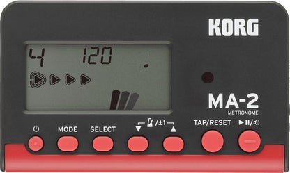 Korg MA2-BKRD Multi-Function Digital Metronome - Black/Red