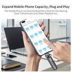 SSK 256GB Dual USB-C and USB-A Portable External SSD Drive