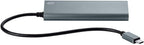 Monoprice 114908 4-Port USB-C Hub Aluminum Gray