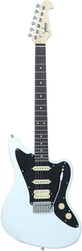 Monoprice 625883 Indo Series Electric Guitar, Basswood, White