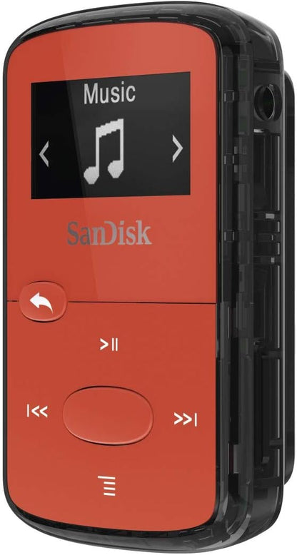 SanDisk SDMX26-008G Clip Jam 8GB MP3 Player Red
