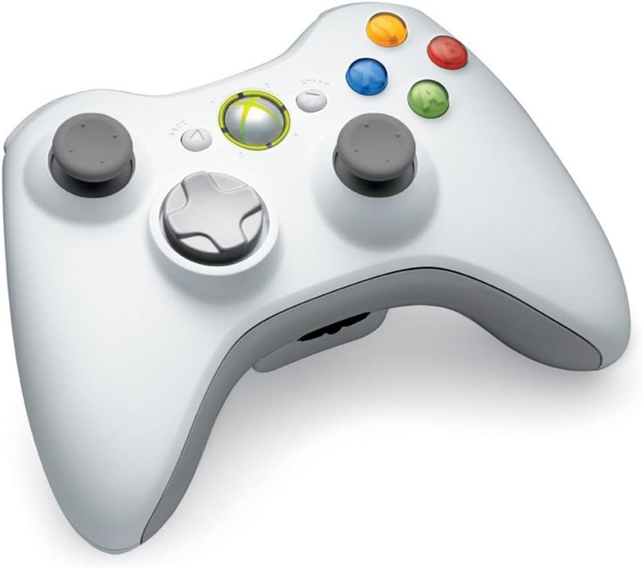 Microsoft X801769-009 Xbox 360 Wireless Controller White Renewed