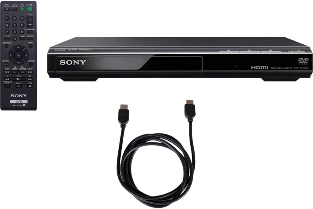 Sony E10SNDVPSR510H DVD Player HDMI Cable Bundle