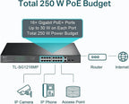 TP-Link TL-SG1218MP 16 Port Gigabit PoE Switch