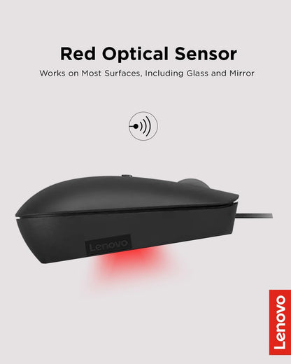 Lenovo GY51D20875 400 USB-C Compact Wired Mouse