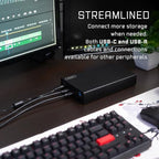 compatily LV22 26TB USB-C Portable External HDD with Hub