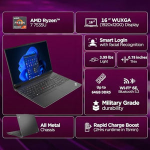 Lenovo ThinkPad E16 Business Laptop with Windows 11 Pro