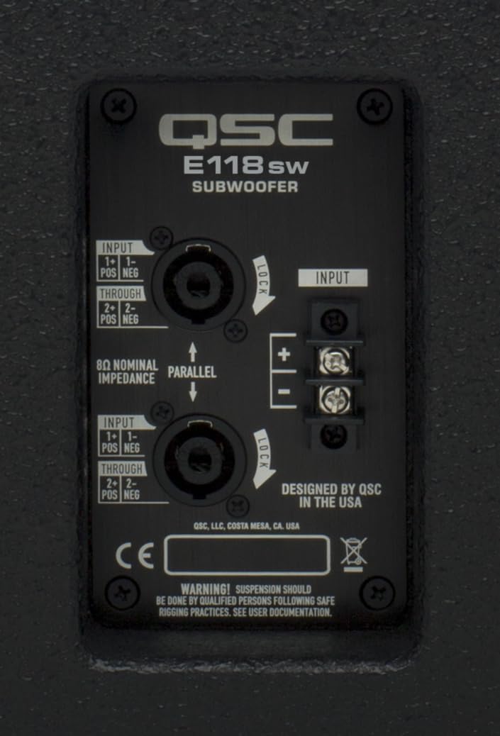QSC E118SW 18" 800W Passive Subwoofer Black
