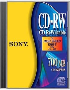 Sony CDRW700L//T CD-RW ReWritable Disc