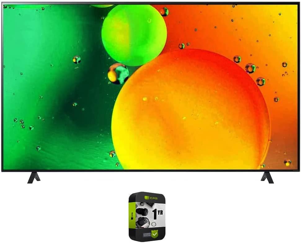 LG E9LG65NANO75UQA 65-Inch 4K NanoCell Smart TV Bundle