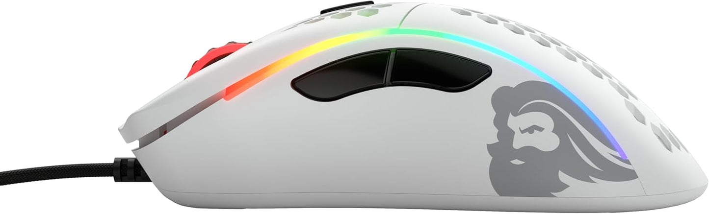 Glorious GD-WHITE Model D Gaming Mouse Lightweight Ergonomic