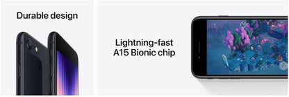 Apple A2595 iPhone SE 3rd Gen 64GB Midnight Unlocked