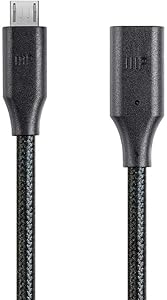 Monoprice 114850 - Palette Series 2.0 USB-C to Micro-B Cable, 1.5 ft