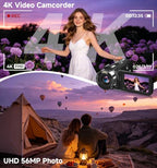 SMARTKLIK 4K Ultra HD Vlogging Camcorder with Night Vision