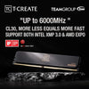 TEAMGROUP T-Create DDR5 6000MHz 32GB Kit and 2TB NVMe SSD Bundle