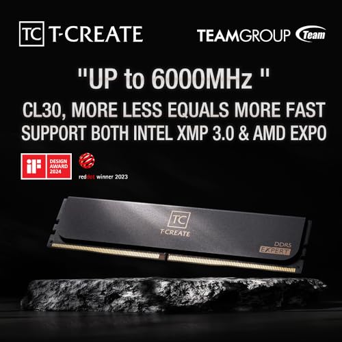 TEAMGROUP T-Create DDR5 6000MHz 32GB Kit and 2TB NVMe SSD Bundle — main product image