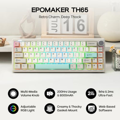 EPOMAKER TH65 Wireless 65% Hot-Swappable Mechanical Keyboard