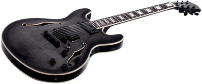 Monoprice 610500 Indio Flamed Maple Hollow-Body Electric Guitar