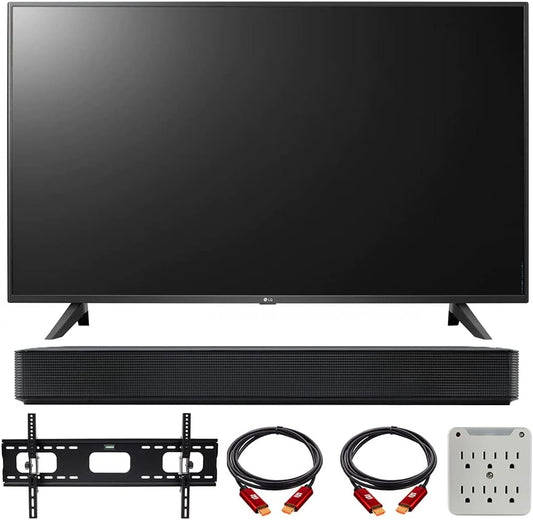 LG E28LG55UP7000PUA 55" 4K TV Soundbar Bundle